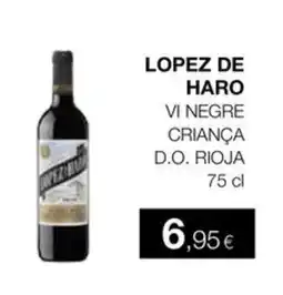 Plusfresc LOPEZ DE HARO Vi negre criança d.o. rioja oferta