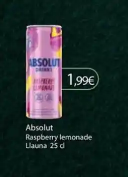 Plusfresc ABSOLUT Raspberry lemonade oferta