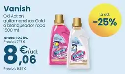 Clarel Vanish - oxi action quitamanchas gold o blanqueador ropa oferta