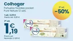Clarel Colhogar - panuelos faciales pocket pure nature oferta