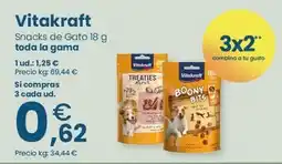 Clarel Vitakraft - snacks de gato 18 g oferta