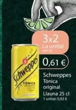 Plusfresc SCHWEPPES Tonica original oferta