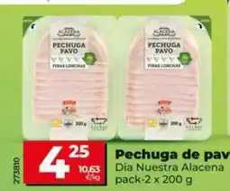 Dia Dia nuestra alacena - pechuga de pavo oferta
