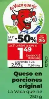 Dia La vaca que ríe - queso en porciones original oferta