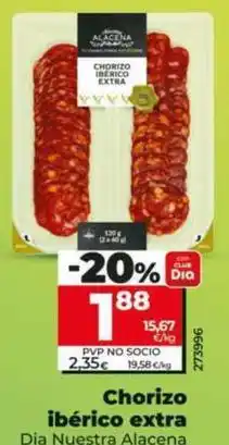 Dia Dia nuestra alacena - chorizo ibérico extra oferta