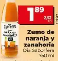 Dia Dia saborfera - zumo de naranja y zanahoria oferta