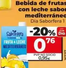 Dia Dia saborfera - bebida de frutas con leche sabor mediterráneo oferta