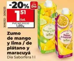 Dia Dia saborfera - zumo de mango y lima oferta