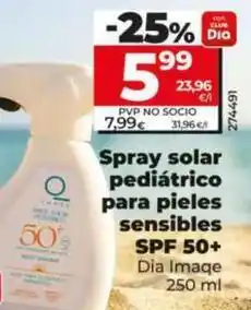 Dia Dia imaqe - spray solar pediátrico para pieles sensibles spf 50+ oferta
