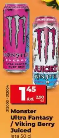 Dia Monster ultra fantasy/viking berry juiced oferta