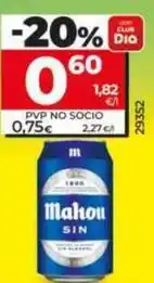 Dia Mahou - cerveza sin oferta