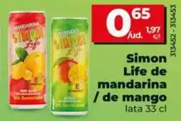 Dia Simon life - de mandarina/de mango oferta