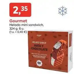 Gourmet - helado mini sandwich