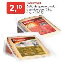 Suma Supermercados Gourmet - cuna de queso curado o semicurado oferta