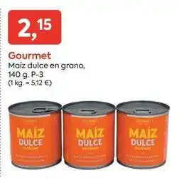 Suma Supermercados Gourmet - maiz dulce en grano oferta