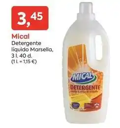 Suma Supermercados Mical - detergente liquido marsella oferta