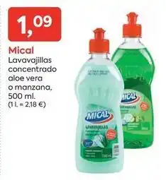 Suma Supermercados Mical - lavavajillas concentrado aloe vera o manzana oferta