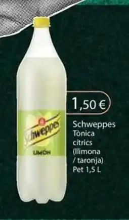 Plusfresc SCHWEPPES Tonica cítrics (llimona / taronja) oferta