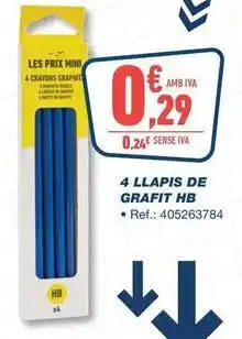Bureau Vallée 4 llapis de grafit hb oferta