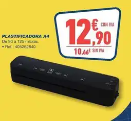 Bureau Vallée Plastificadora a4 oferta