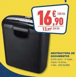 Bureau Vallée Destructora de documentos oferta