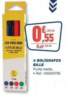 Bureau Vallée Sfera - 4 boligrafos bille oferta
