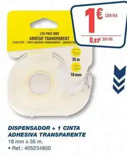 Bureau Vallée Dispensador + 1 cinta adhesiva transparente oferta