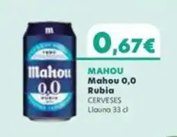 Plusfresc MAHOU 0,0 Rubia oferta