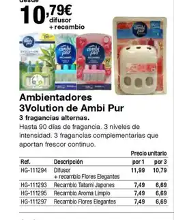 Staples Kalamazoo AMBI PUR Ambientadores 3Volution oferta