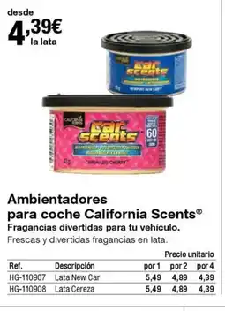 Staples Kalamazoo Ambientadores para coche California Scents oferta