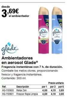 Staples Kalamazoo GLADE Ambientadores en aerosol oferta