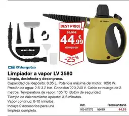Staples Kalamazoo ORBEGOZO Limpiador a vapor LV 3580 oferta