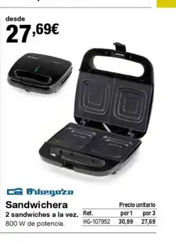 Staples Kalamazoo ORBEGOZO Sandwichera oferta