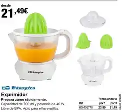 Staples Kalamazoo ORBEGOZO Exprimidor oferta