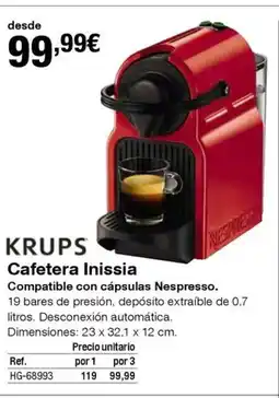 Staples Kalamazoo KRUPS Cafetera Inissia oferta