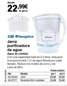 Staples Kalamazoo ORBEGOZO Jarra purificadora de agua oferta