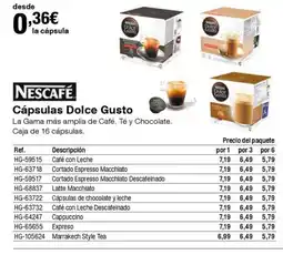 Staples Kalamazoo NESCAFÉ Cápsulas Dolce Gusto oferta