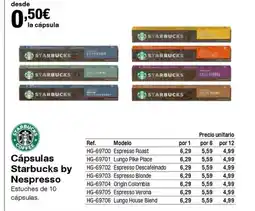 Staples Kalamazoo Cápsulas Starbucks by Nespresso oferta