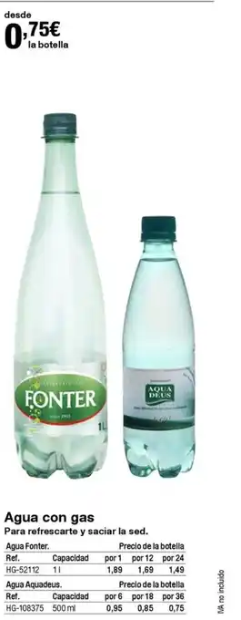 Agua con gas