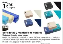 Staples Kalamazoo Servilletas y manteles de colores oferta