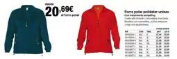 Staples Kalamazoo Forro polar poliéster unisex oferta
