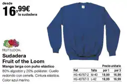 Staples Kalamazoo Sudadera Fruit of the Loom oferta