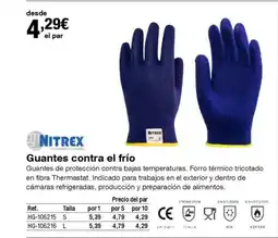 Staples Kalamazoo NITREX Guantes contra el frío oferta