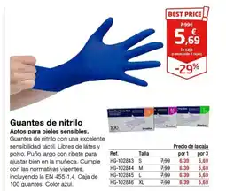 Staples Kalamazoo Guantes de nitrilo oferta