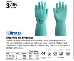 Staples Kalamazoo NITREX Guantes de limpieza oferta