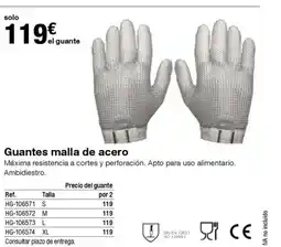 Staples Kalamazoo Guantes malla de acero oferta