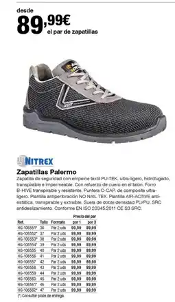 Staples Kalamazoo NITREX Zapatilla Palermo oferta
