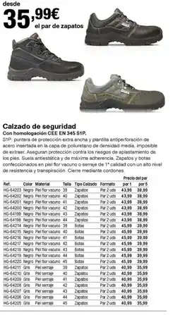 Staples Kalamazoo Calzado de seguridad oferta