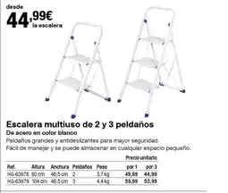 Staples Kalamazoo Escalera multiuso de 2 y 3 peldaños oferta