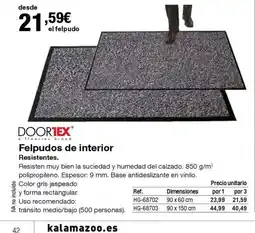 Staples Kalamazoo DOORTEX Felpudos de interior oferta